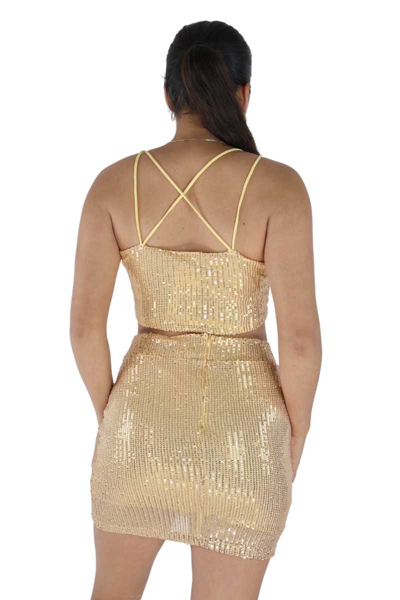 CONJUNTO TOP Y FALDA F12477