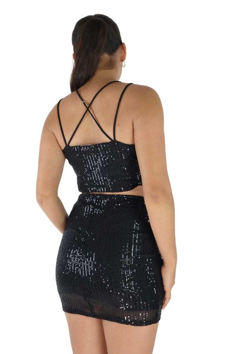 CONJUNTO TOP Y FALDA F12477