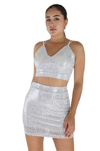 CONJUNTO TOP Y FALDA F12477