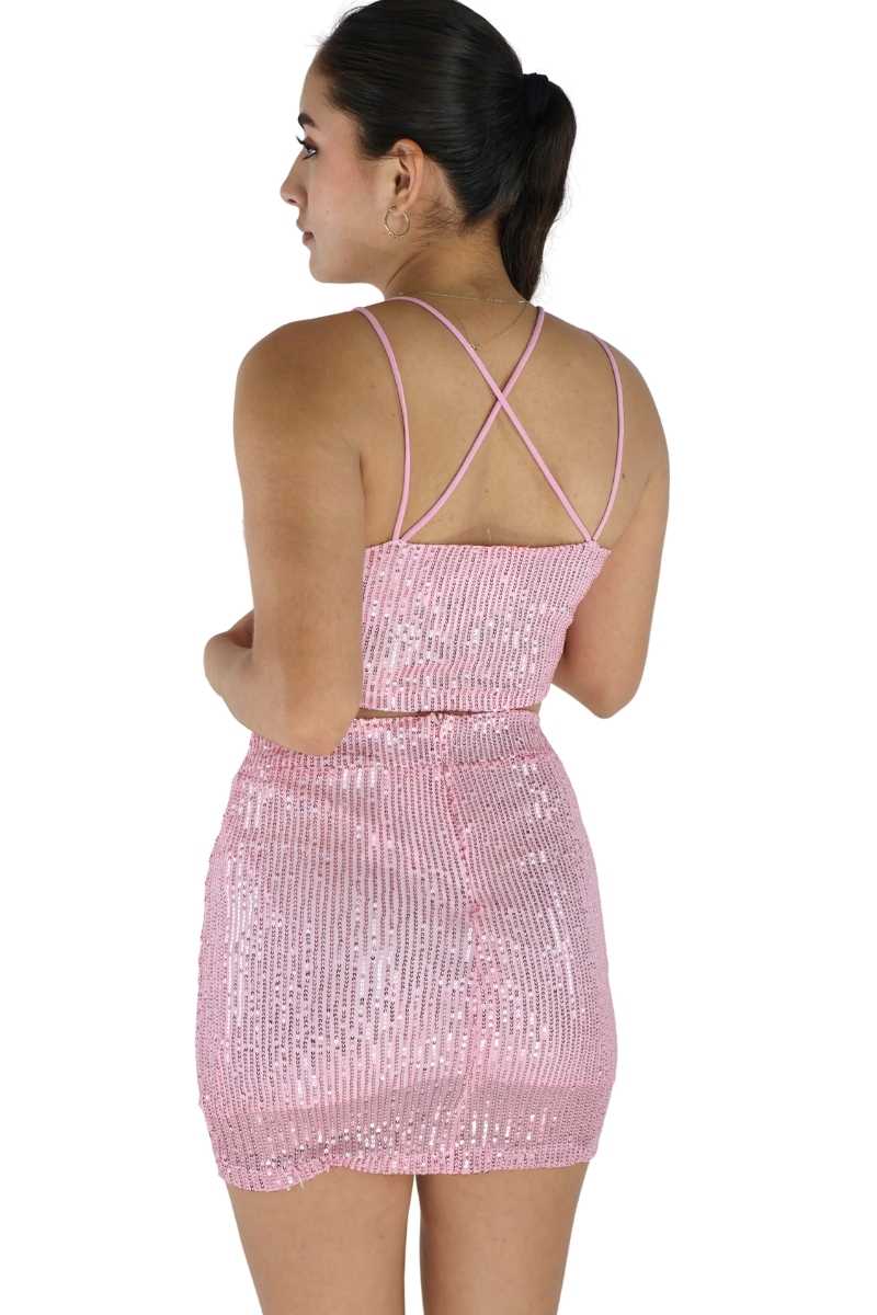 CONJUNTO TOP Y FALDA F12477