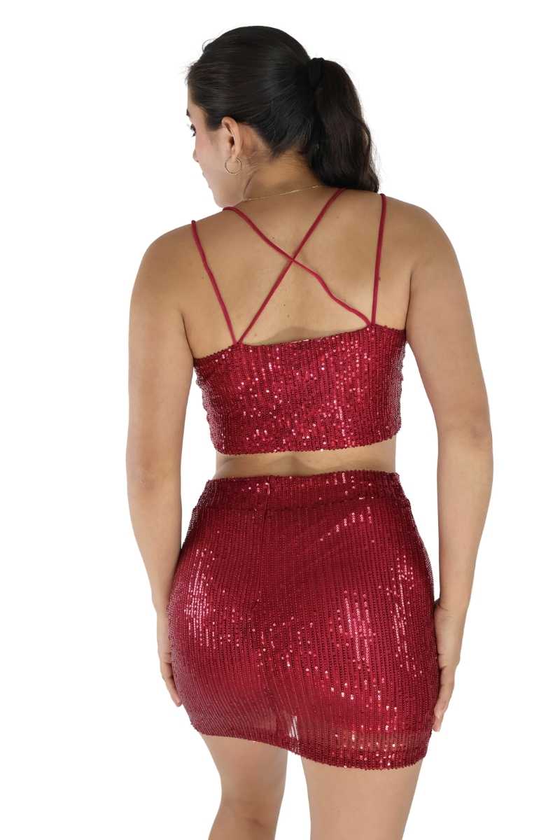 CONJUNTO TOP Y FALDA F12477