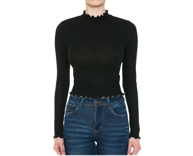 BLUSA BASICA NEGRO O11781NE