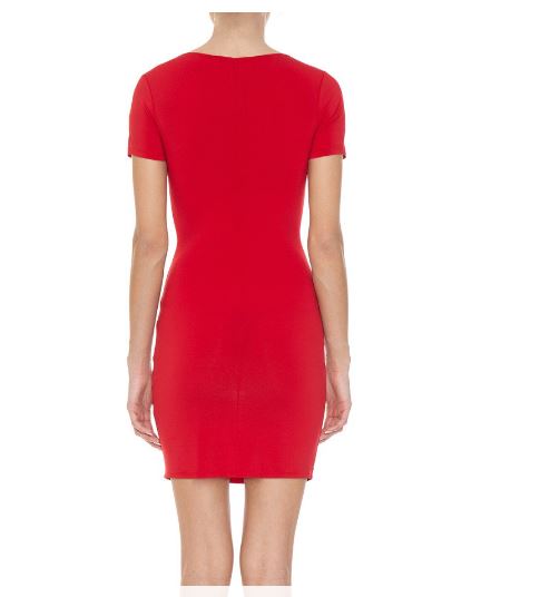 VESTIDO CORTO BASICO ROJO Q11549RJ