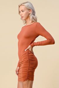 VESTIDO CORTO CASUAL  RUST 110907RU