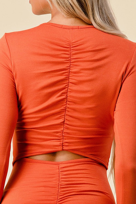 VESTIDO CORTO CASUAL  RUST 110909RU