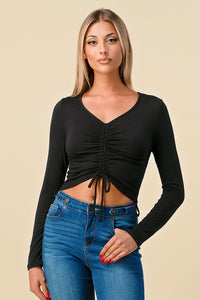 CROP TOP NEGRO T10912NE