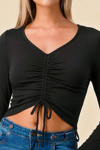 CROP TOP NEGRO T10912NE
