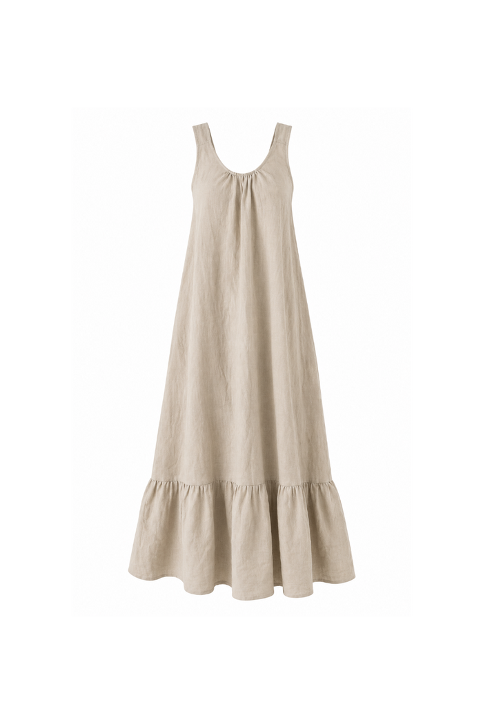 VESTIDO LARGO LINO W13409