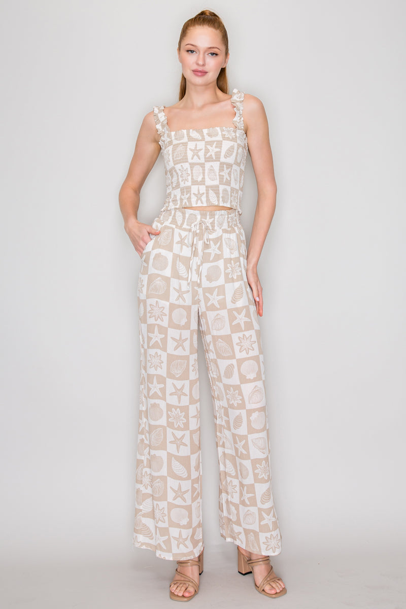 CONJUNTO TOP Y PANTALON  A13008