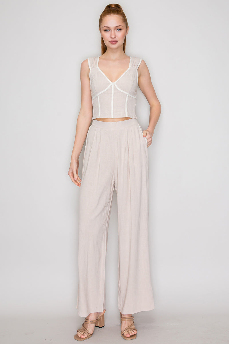 CONJUNTO TOP Y PANTALON  A13396