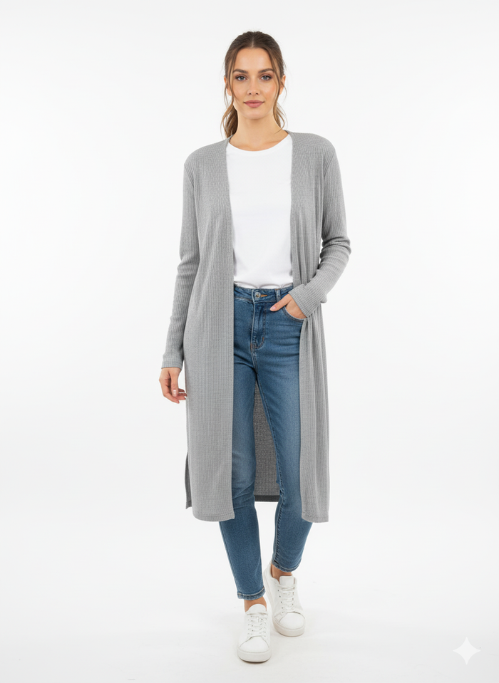 CARDIGAN GREY E11093GR