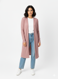 CARDIGAN MAUVE E11093MV