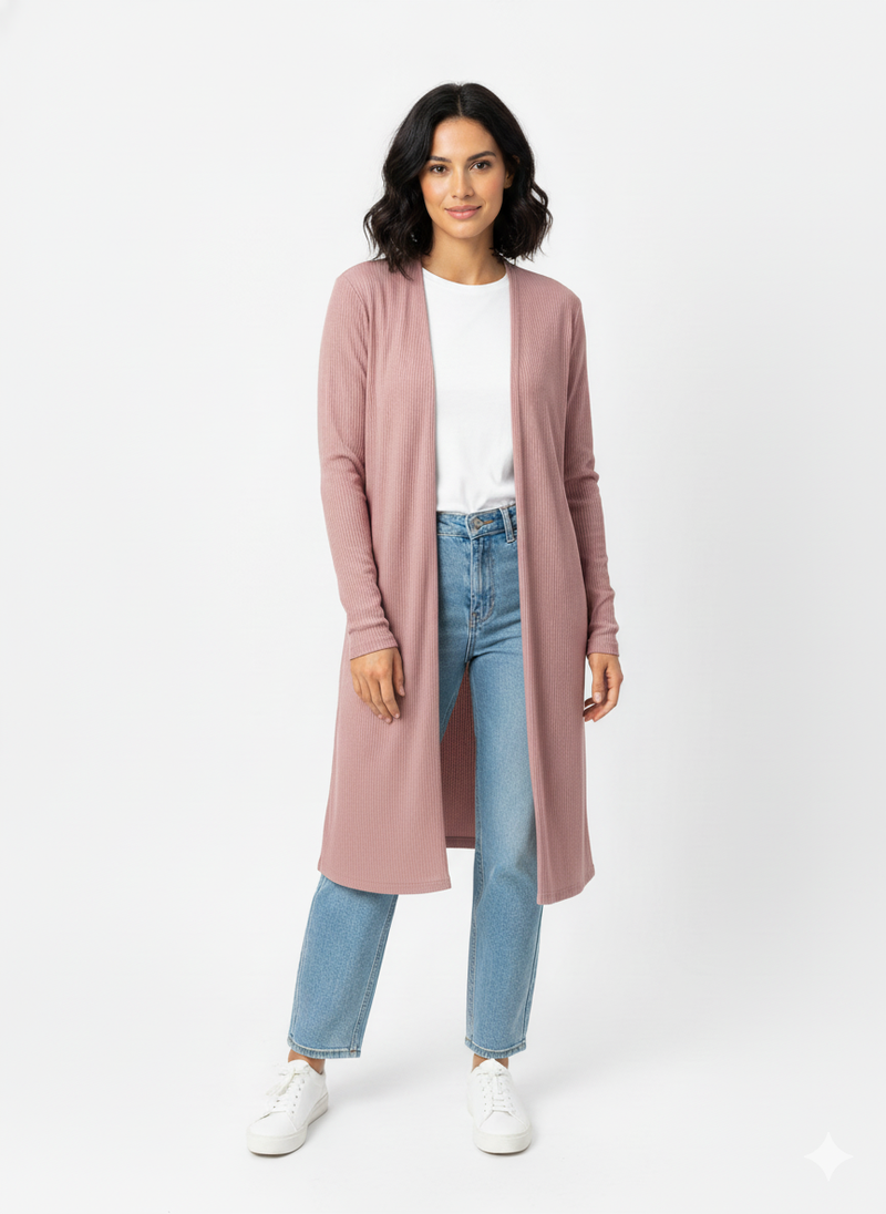 CARDIGAN MAUVE E11093MV