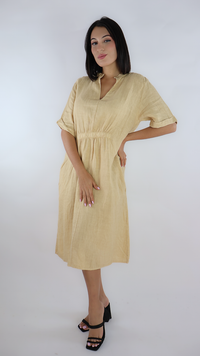 VESTIDO CORTO LINO N12586