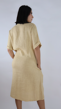 VESTIDO CORTO LINO N12586