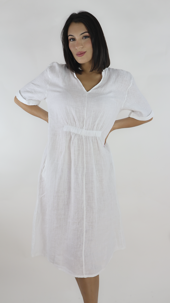 VESTIDO CORTO LINO N12586