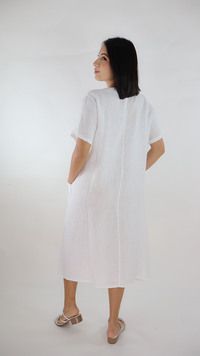 VESTIDO CORTO LINO N12588