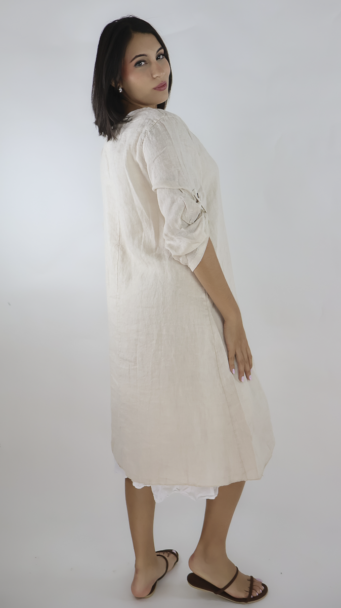 VESTIDO CORTO LINO N12596