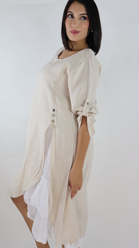 VESTIDO CORTO LINO N12596