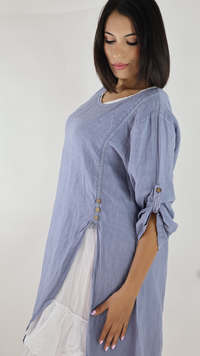 VESTIDO CORTO LINO N12596