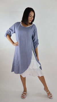 VESTIDO CORTO LINO N12596