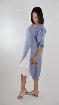 VESTIDO CORTO LINO N12596