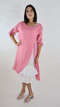 VESTIDO CORTO LINO N12596