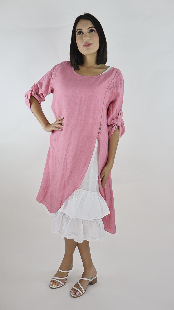 VESTIDO CORTO LINO N12596
