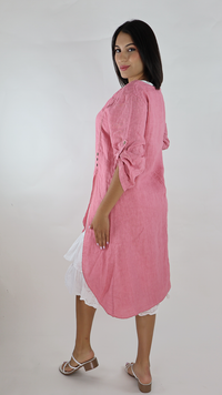VESTIDO CORTO LINO N12596