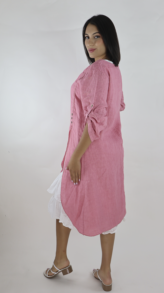 VESTIDO CORTO LINO N12596