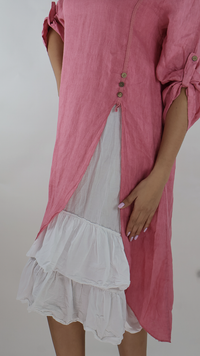 VESTIDO CORTO LINO N12596