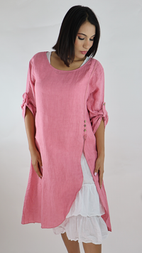 VESTIDO CORTO LINO N12596