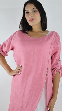 VESTIDO CORTO LINO N12596