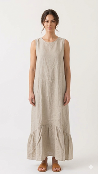 VESTIDO LARGO LINO W12589