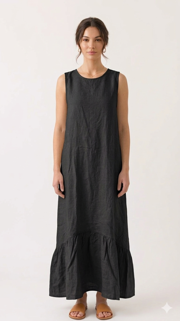 VESTIDO LARGO LINO W12589