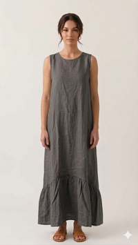 VESTIDO LARGO LINO W12589