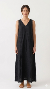 VESTIDO LARGO LINO W12594