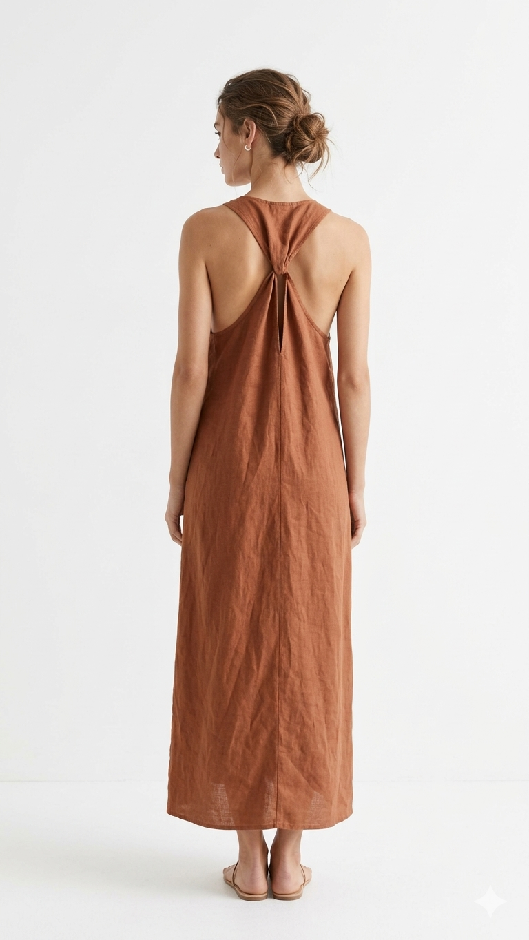 VESTIDO LARGO LINO W13410