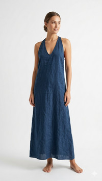 VESTIDO LARGO LINO W13410