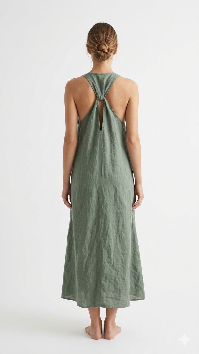 VESTIDO LARGO LINO W13410