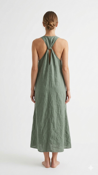 VESTIDO LARGO LINO W13410