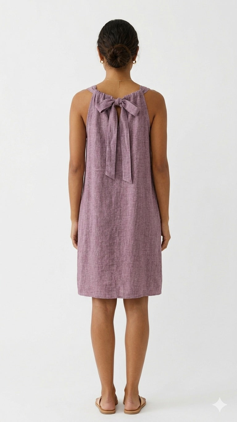 VESTIDO LARGO LINO W13417