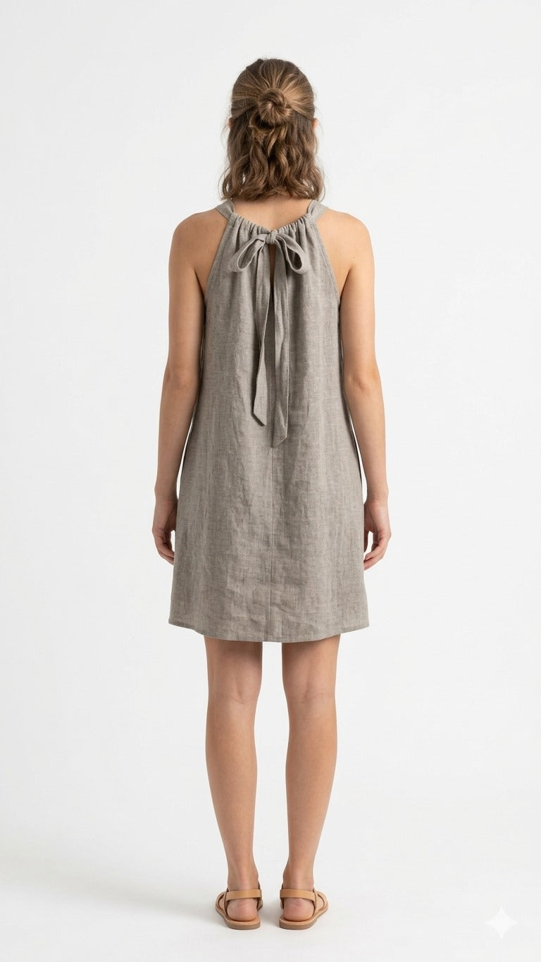 VESTIDO LARGO LINO W13417