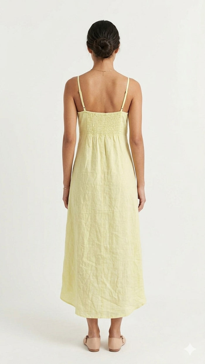 VESTIDO LARGO LINO W13423