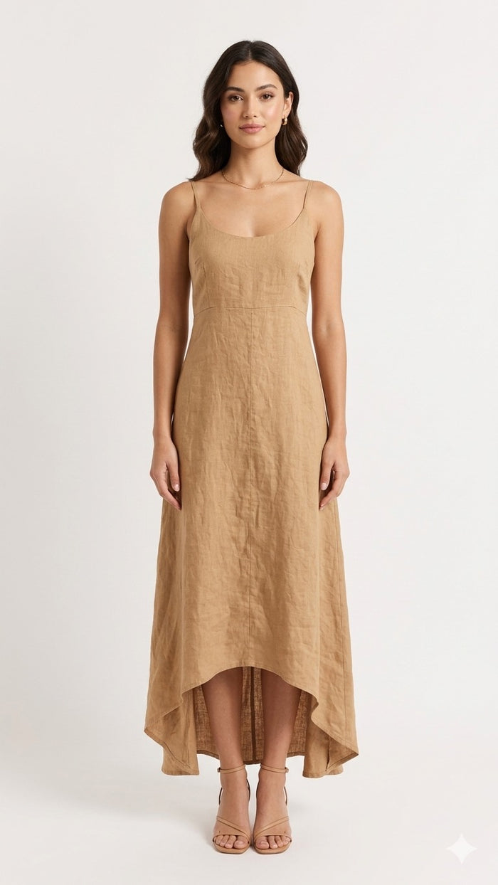 VESTIDO LARGO LINO W13423