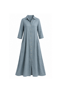 VESTIDO LARGO LINO W13422
