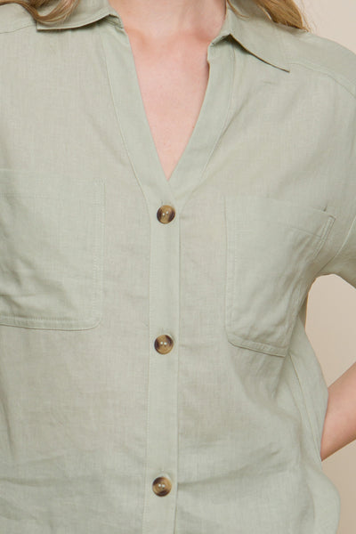 BLUSA LINO SAGE 011316SE
