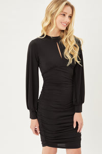 VESTIDO CORTO CASUAL NEGRO 111002NE