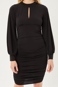 VESTIDO CORTO CASUAL NEGRO 111002NE