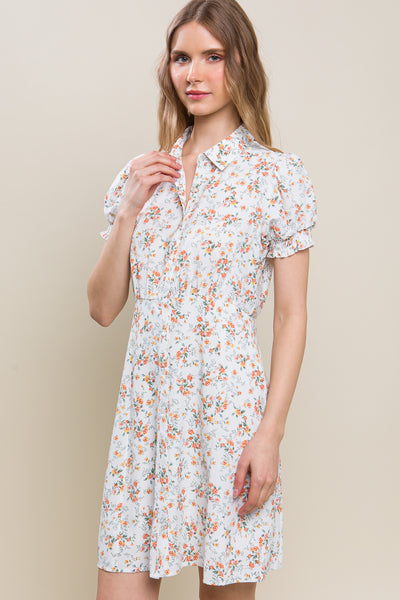 VESTIDO CORTO CASUAL  IVORY 111414IV